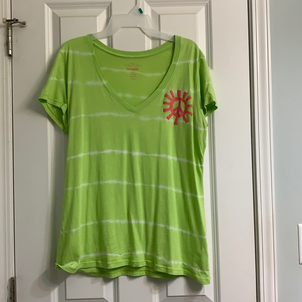 Old navy striped tie dye tee